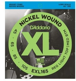 D'Addario EXL165 - bass guitar strings (45–105)