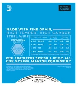 D'Addario EXL165 - bass guitar strings (45–105)