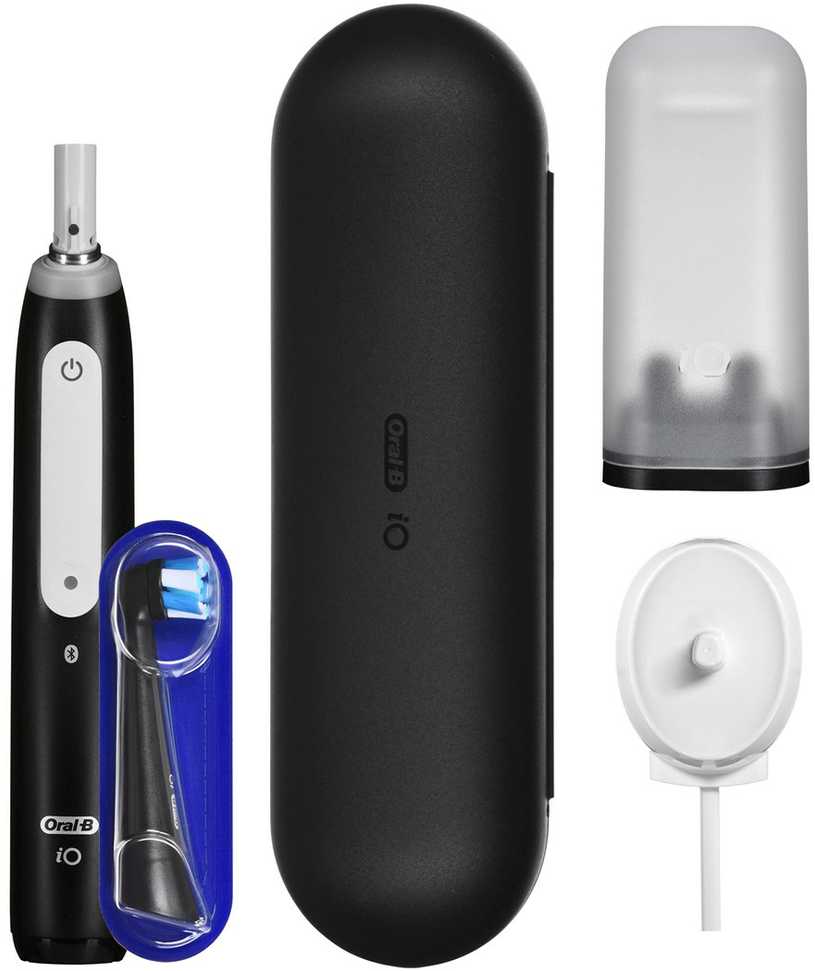 Elektrinis dantų šepetėlis Oral-B iO Series 4, juodos spalvos
