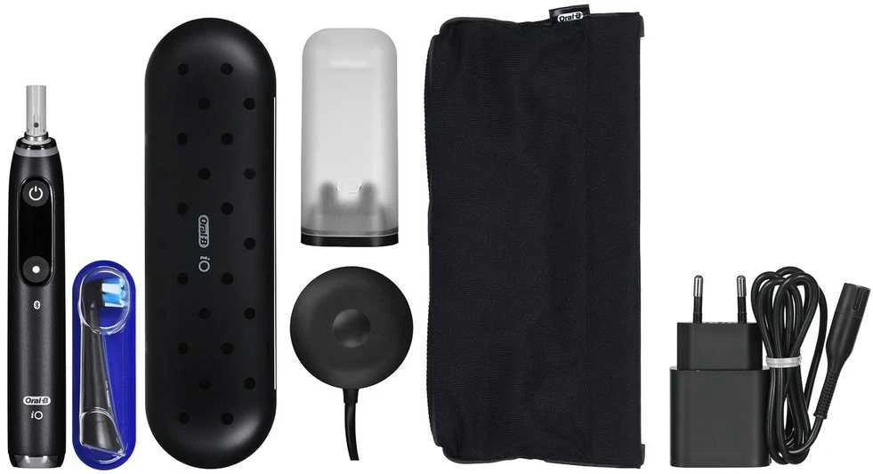 Oral-B iO Series 9 Onyx Black komplektas su priedais