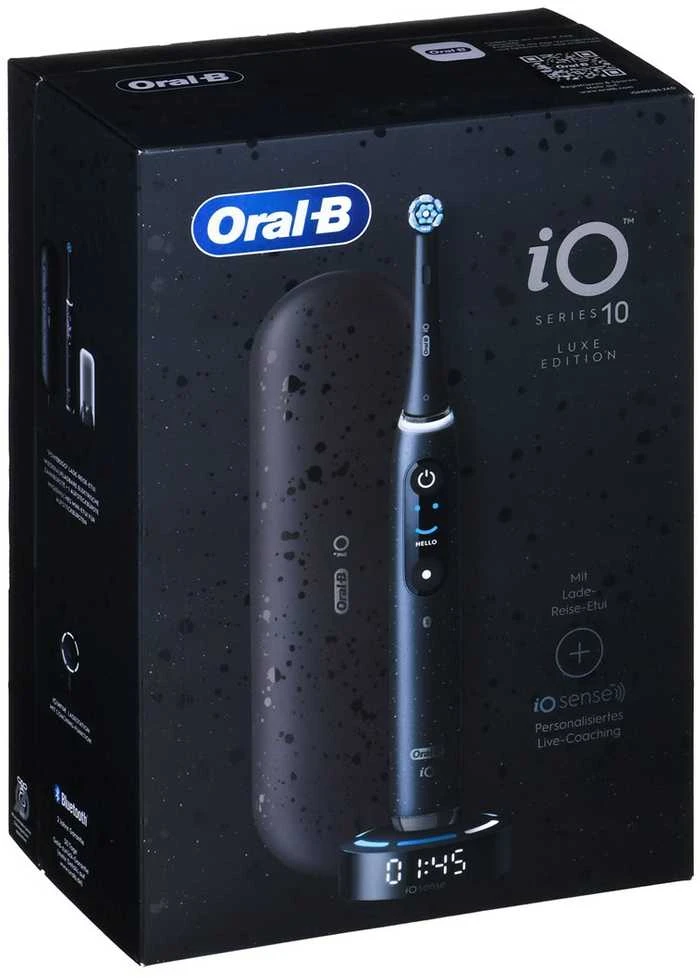 Oral-B iO Series 10 Juodas Onyx Luxe dantų šepetėlis