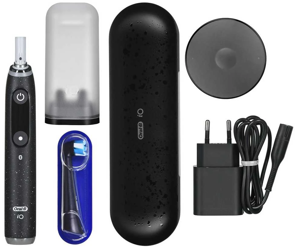Oral-B iO Series 10 Juodas Onyx Luxe dantų šepetėlis
