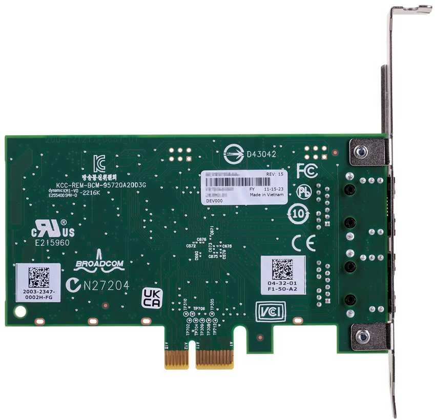 Broadcom Tinklo Plokštė - Bcm5720-2p 1000 Mbit/s