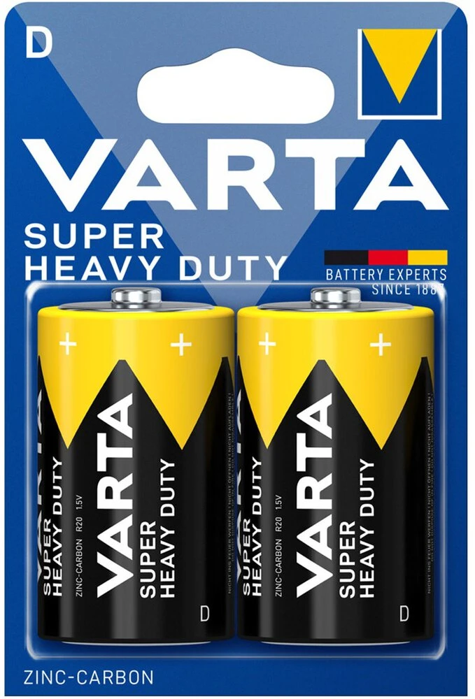 Varta R20 D buitinė baterija Cinko anglis
