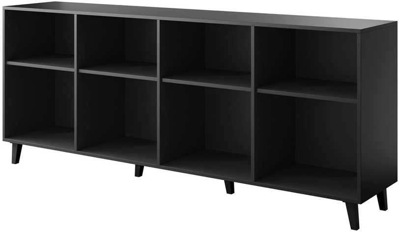 Cama Meble Baldų Komoda - Bari 200x42x82 Juoda Matinė