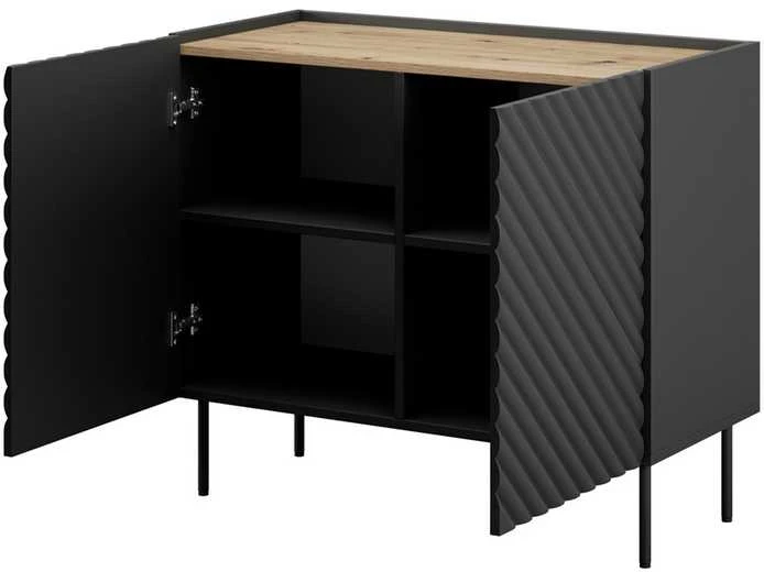 Cama Meble Baldų Komoda - Onda 98x45x85 Juoda