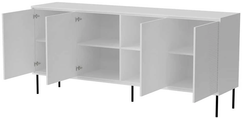 Cama Meble Komoda - 4D ABI 200x45x88 Matinė Balta