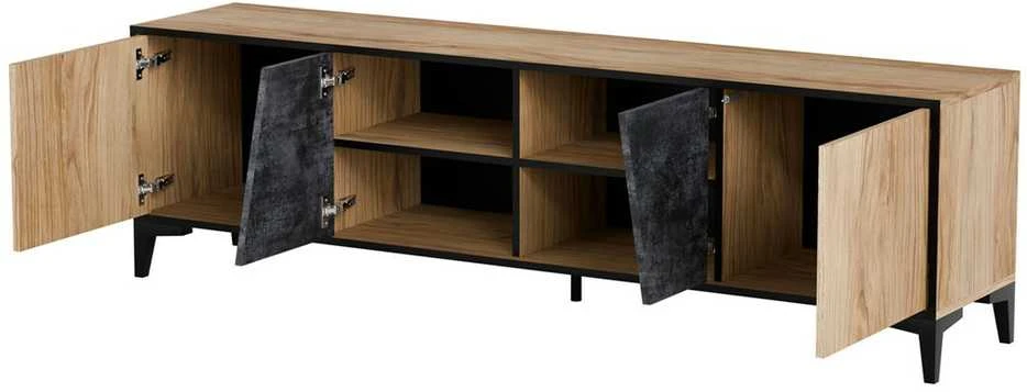Laikiklis Halmar Cama Meble Spintelė - Cama OVO 4D 180x38 ąžuolas/betonas