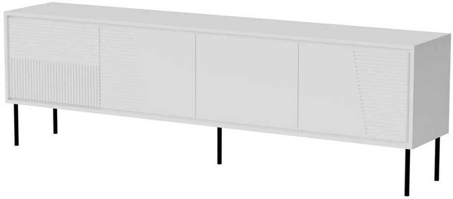 Laikiklis Cama Meble TV Spintelė - ABI 200x38x62 Balta Matinė