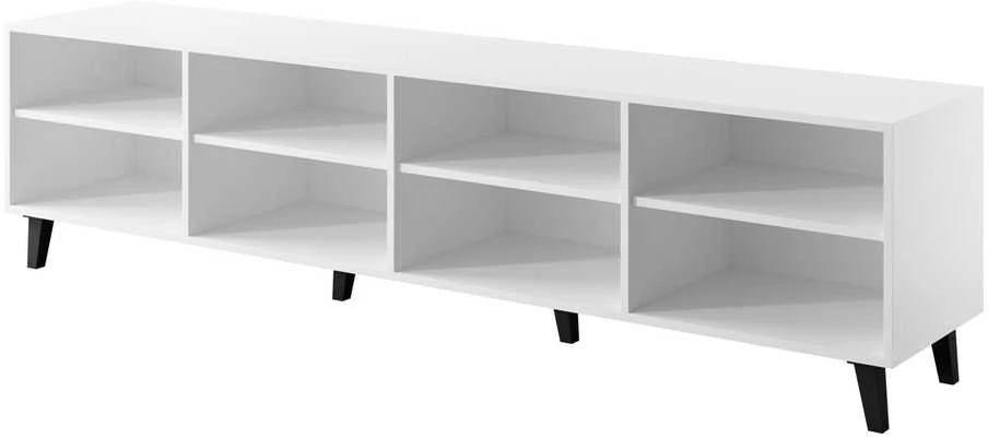 Laikiklis Cama Meble Televizoriaus Stovas - Asti 200x42x52 Baltas Matinis
