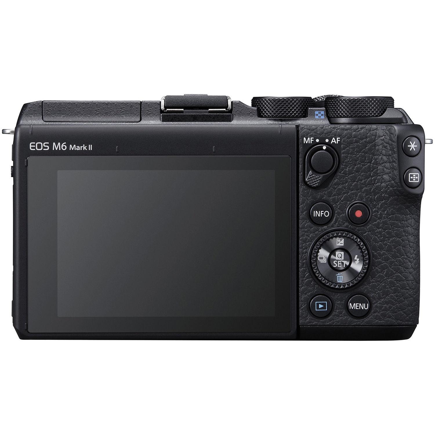 Canon EOS M6 Mark II + 15-45mm IS STM (Juodas), žema kaina | Varle.lt