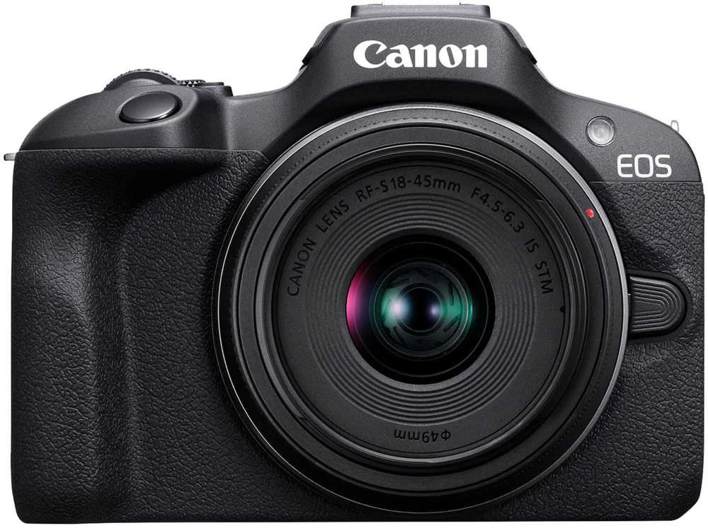 Canon EOS R100 + RF-S 18-45mm F4.5-6.3 IS STM + Mount Adapteris EF-EOS R