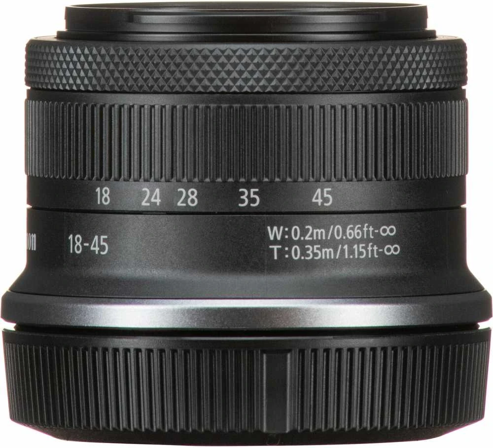 Canon EOS R100 + RF-S 18-45mm + RF-S 55-210mm + Mount Adapteris EF-EOS R