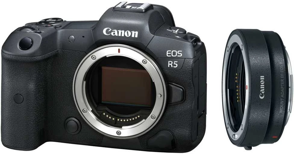 Canon EOS R5 Body + Mount Adapteris EF-EOS R