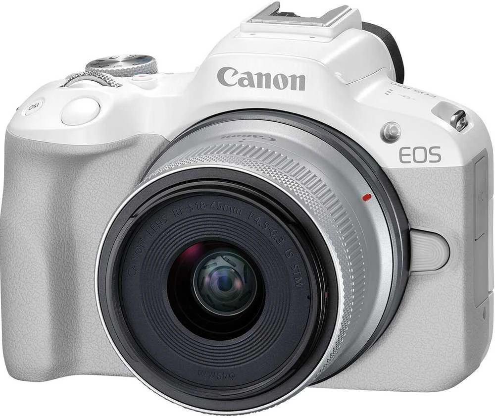 Canon EOS R50 + RF-S 18-45mm (Baltas) + Mount Adapteris EF-EOS R