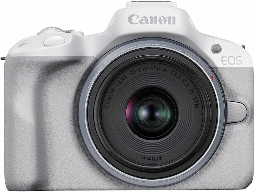 Canon EOS R50 + RF-S 18-45mm IS STM (Baltas) + RF-S 55-210mm IS STM + Mount Adapteris EF-EOS R