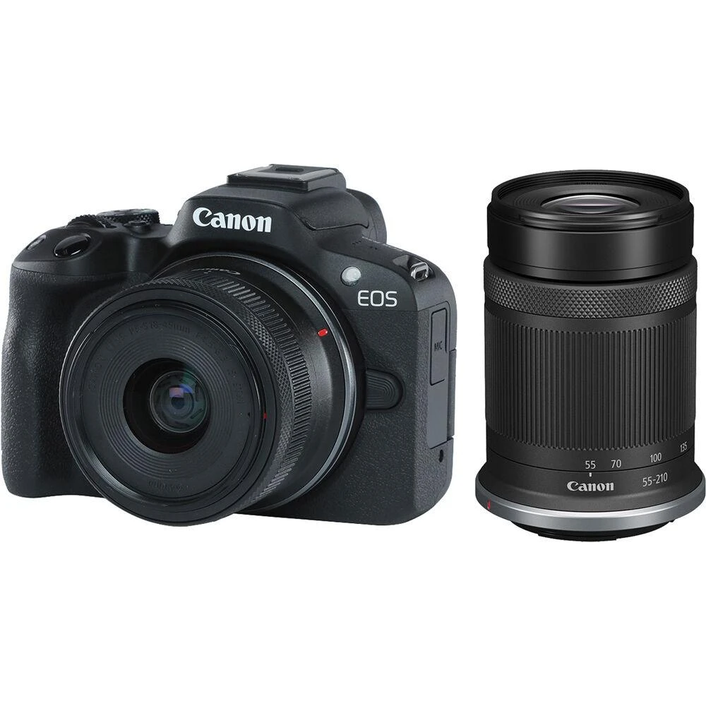 Canon EOS R50 + RF-S 18-45 IS STM + RF-S 55-210MM F5-7.1 IS STM (Juodas)