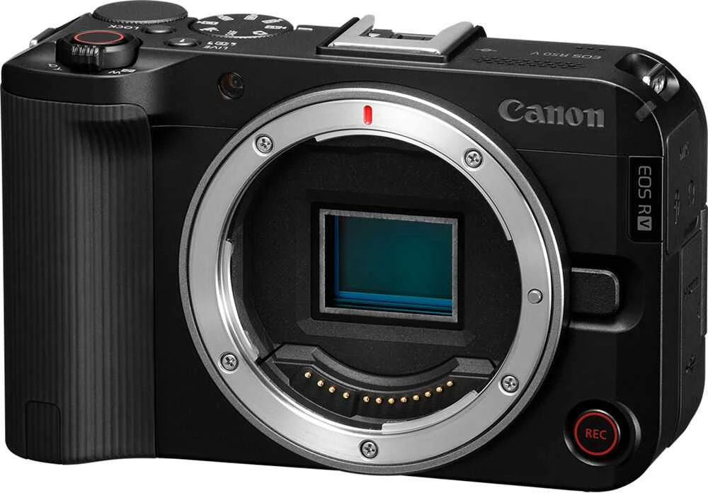 Canon EOS R50 V + RF-S 18-150mm F3.5-6.3 IS STM + Mount Adapteris EF-EOS R (Juodas)