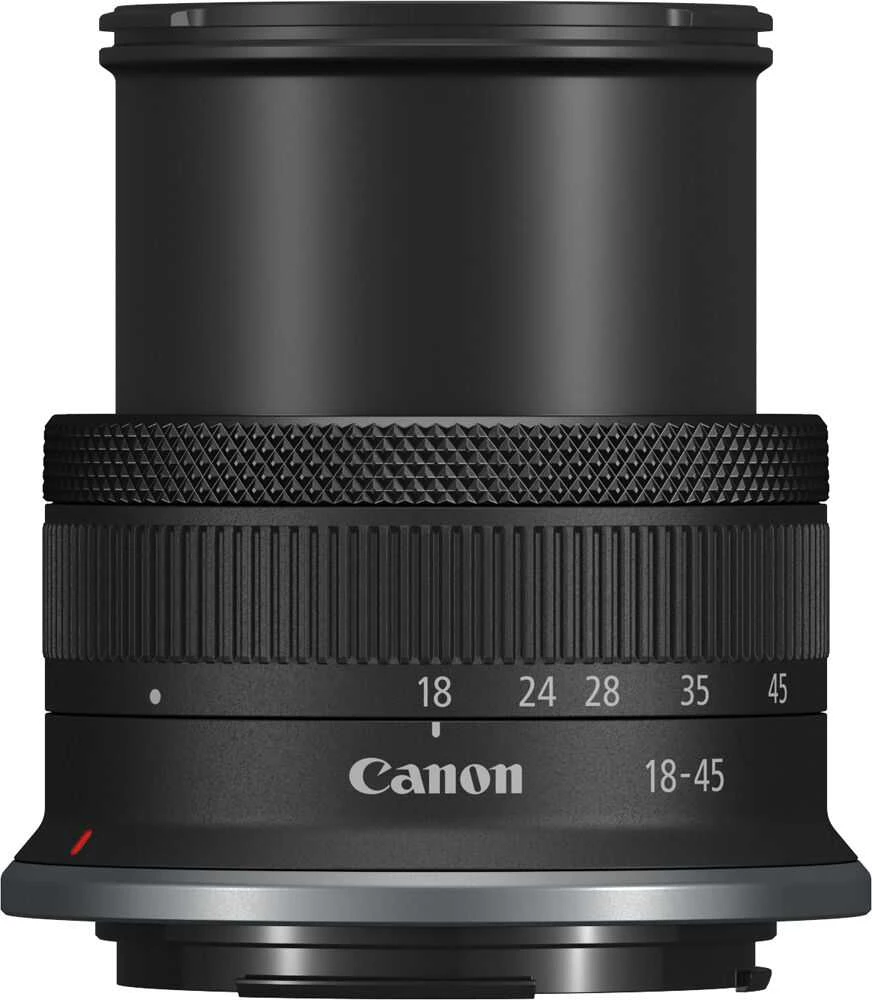 Canon EOS R50 V + RF-S 18-45mm F4.5-6.3 IS STM + Mount Adapteris EF-EOS R (Juodas)