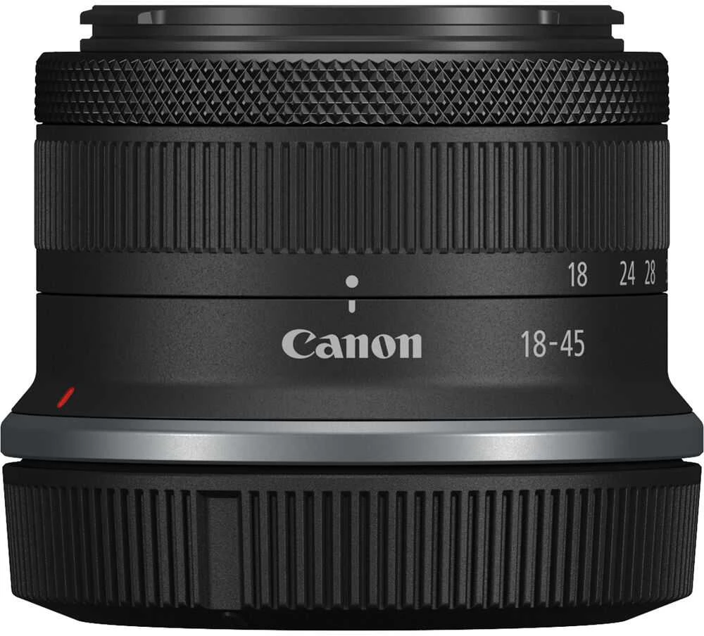 Canon EOS R50 V + RF-S 18-45mm F4.5-6.3 IS STM + Mount Adapteris EF-EOS R (Juodas)