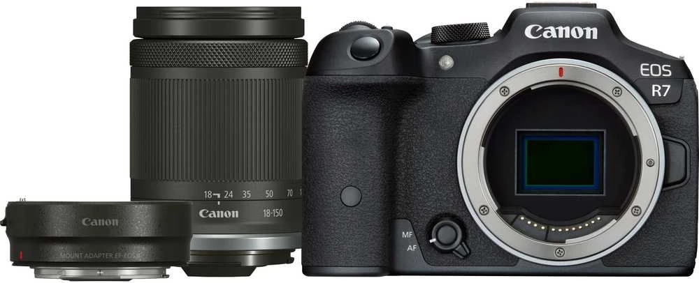 Canon EOS R7 + RF-S 18-150mm F3.5-6.3 IS STM(F/3.5-6.3 IS STM) + tvirtinimo adapteris EF-EOS R