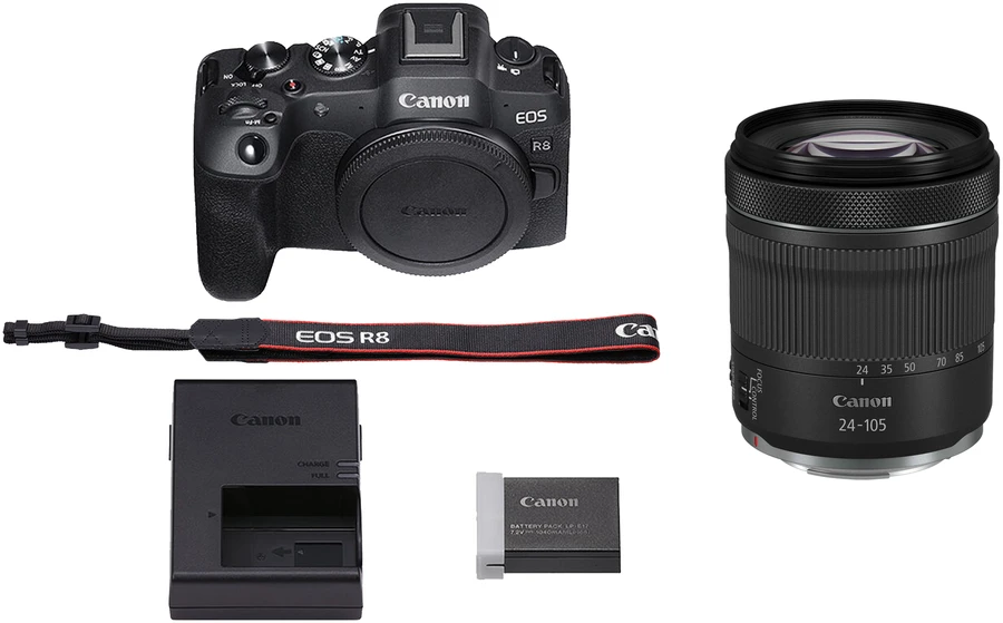 Canon EOS R8 + RF 24-105mm f/4-7.1 IS STM (Juodas)