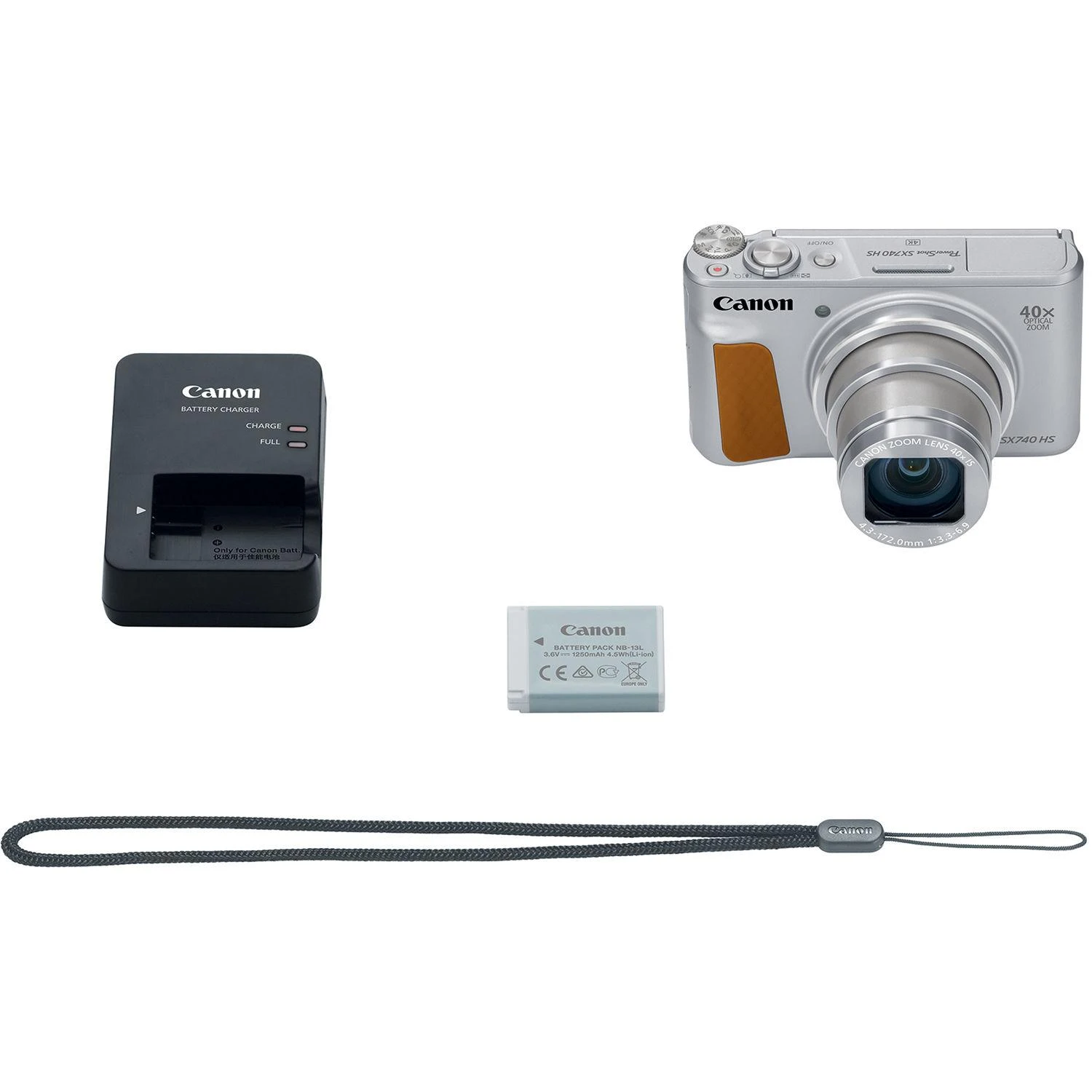 Canon PowerShot SX740 HS Kompaktiškas fotoaparatas 20,3 MP CMOS 5184 x 3888 pikseliai 1/2.3" Sidabras