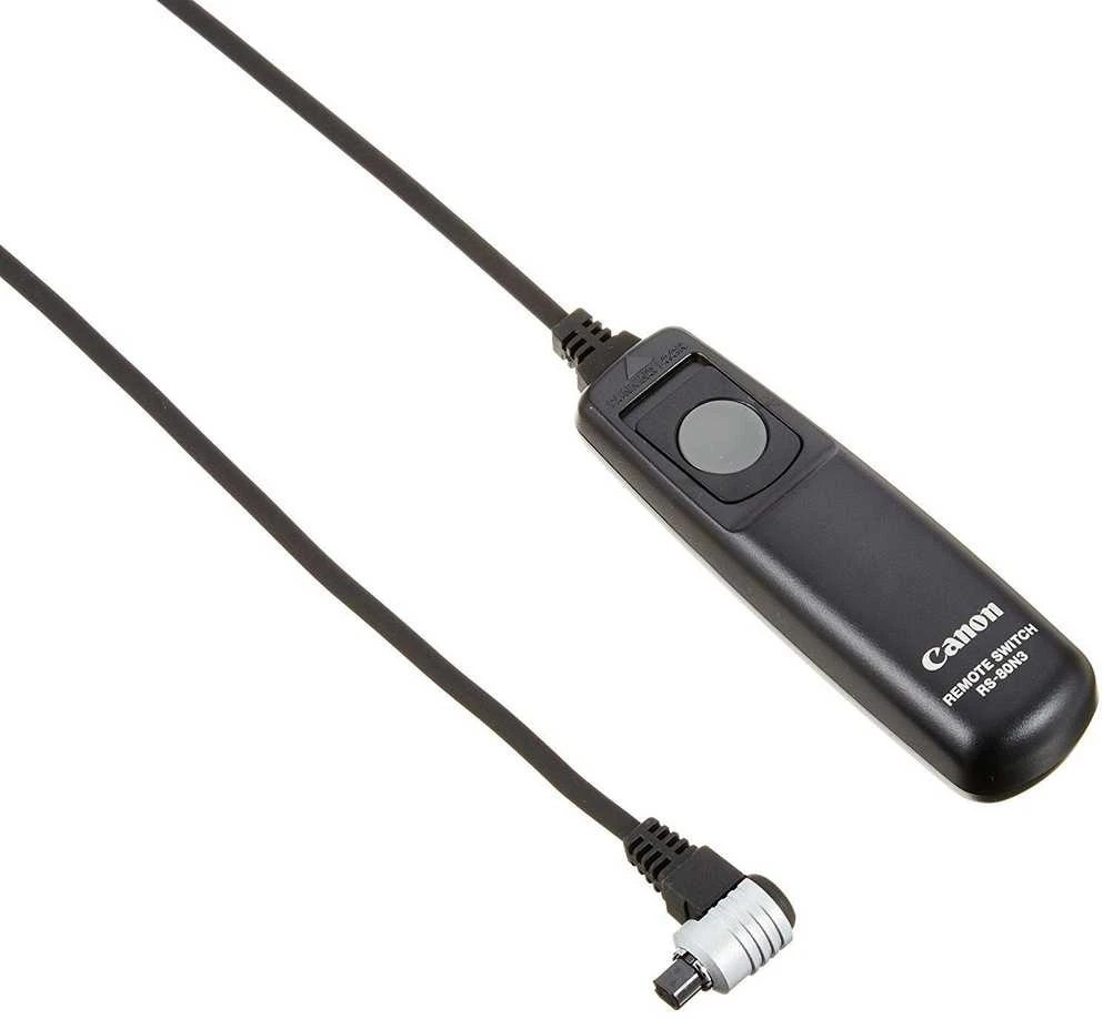 Canon RS-80N3 nuotolinio valdymo pultelis Vielinis Skaitmeninis fotoaparatas Spaudžiamieji mygtukai