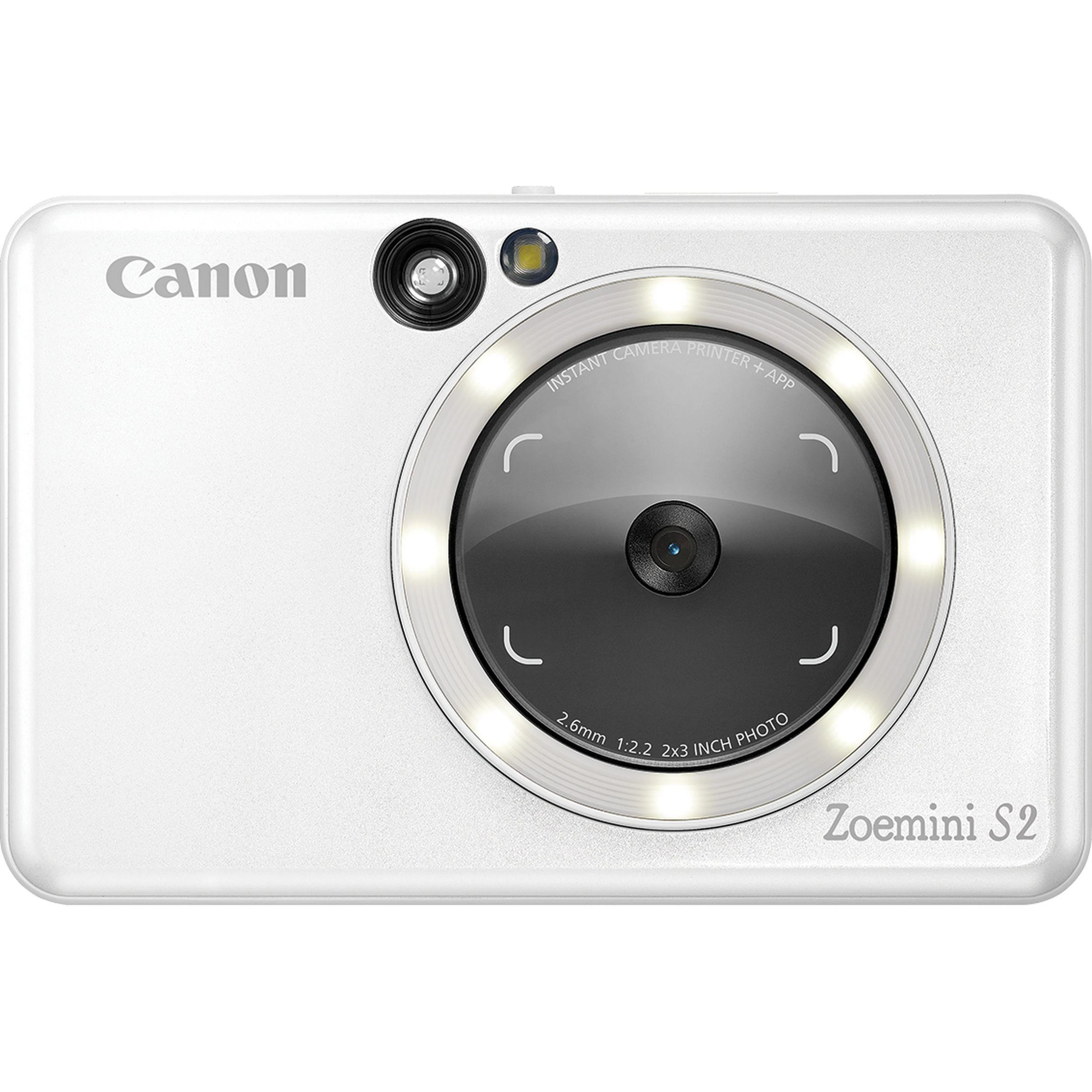 Canon Zoemini S2 mažų nuotraukų spausdintuvas ir fotoaparatas, Perlo baltumo