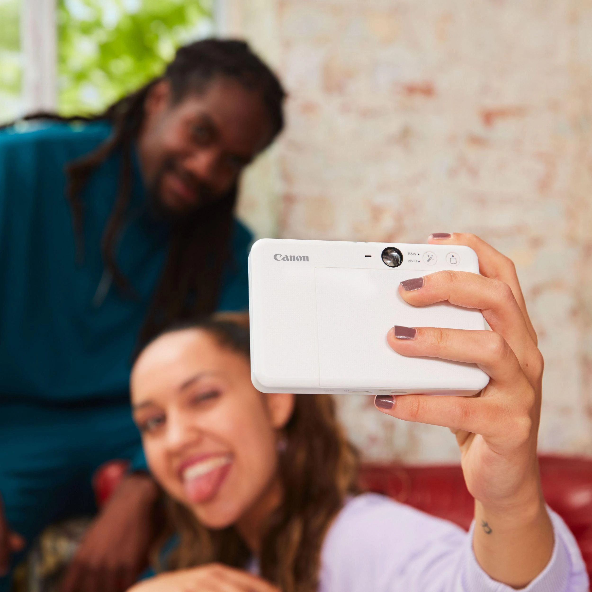 Canon Zoemini S2 mažų nuotraukų spausdintuvas ir fotoaparatas, Perlo baltumo