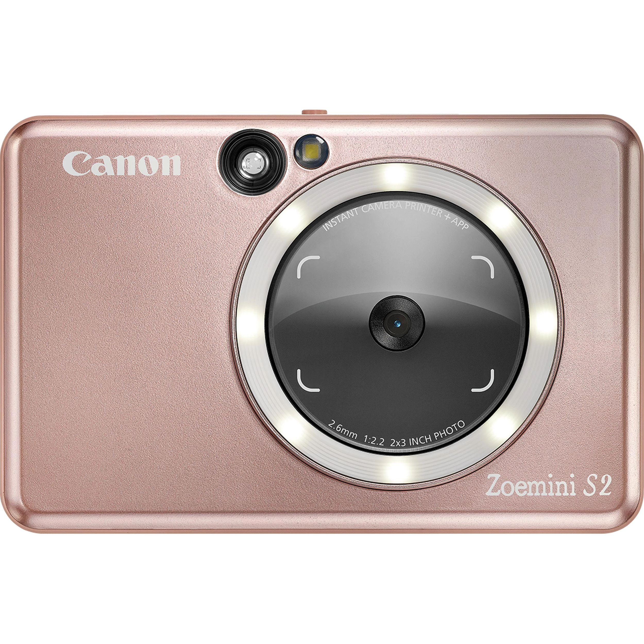 Canon Zoemini S2 mažų nuotraukų spausdintuvas ir fotoaparatas, Rausvo aukso