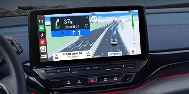 Carlinkit Tbox-Plus Led 4+64GB Wireless Adapter Apple Carplay / Android Auto, Juodas - belaidis adapteris