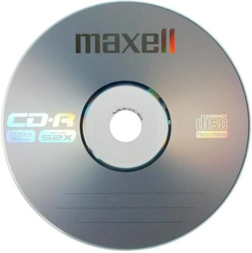 CD-R diskas - Maxell CD-R 700 MB, 50 vnt. Rinkinys