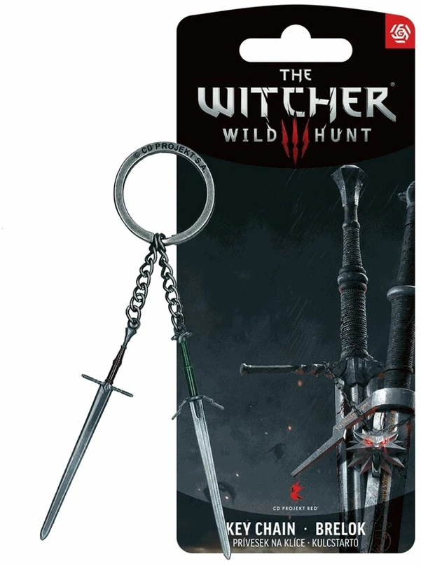 „Cenega“ raktų pakabukas „Good Loot“ „The Witcher 3“ – Geralto du kardai