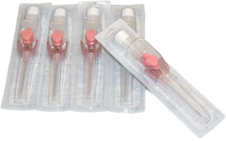 Chirana T Injecta CHIRANA® CHIRAFLEX® IV Cannulas with FEP catheter, port, snap fit cap & suturable wings (20G 1,1mm 32mm, pink, 61ml/min) - 50pcs/1box