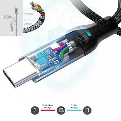 Choetech EXTRADIGITAL Kabelis USB-C - USB-C, 100W, 1,8m