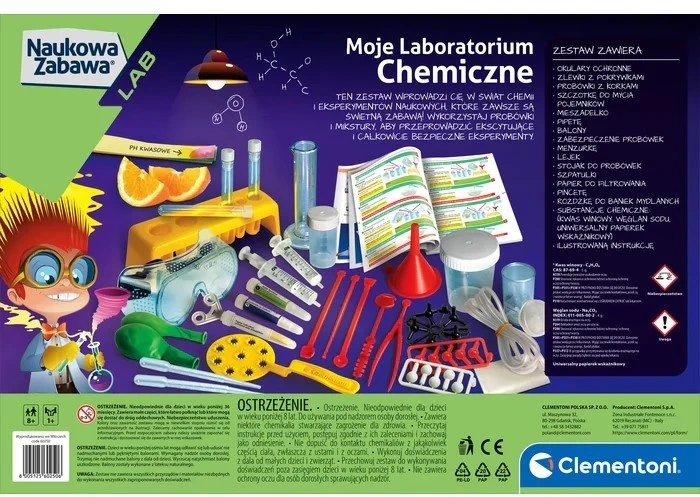 Chemijos laboratorija Clementoni, mokslo įdomybės