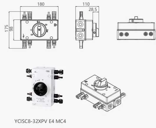 CNC DC jungiklis 32A, 1000VDC, MC4, IP66NW