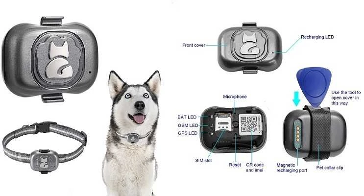 Concox GPS sekiklio komplektacija ir techninė schema