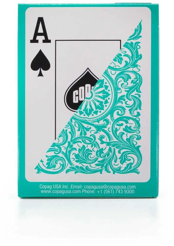 Copag 1546 Elite Poker Size - Jumbo Index Žaidimų Kortos (Žalios)