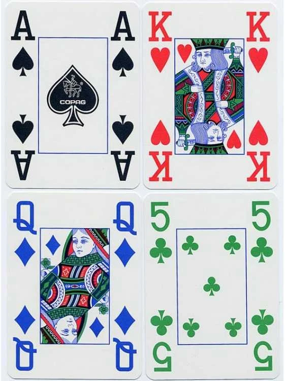 Copag 4 Colour Pokerio Kortos (Mėlynos)