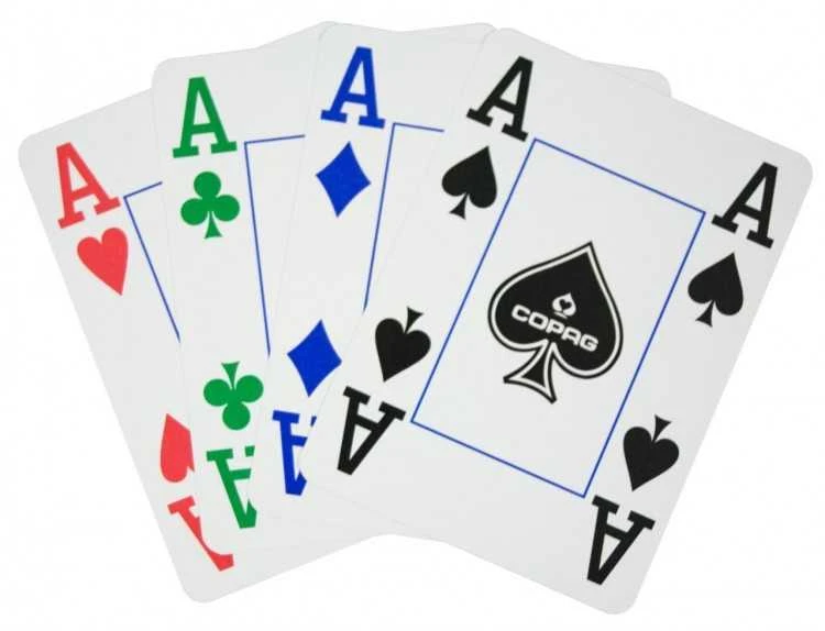 Copag 4 Colour Pokerio Kortos (Mėlynos)