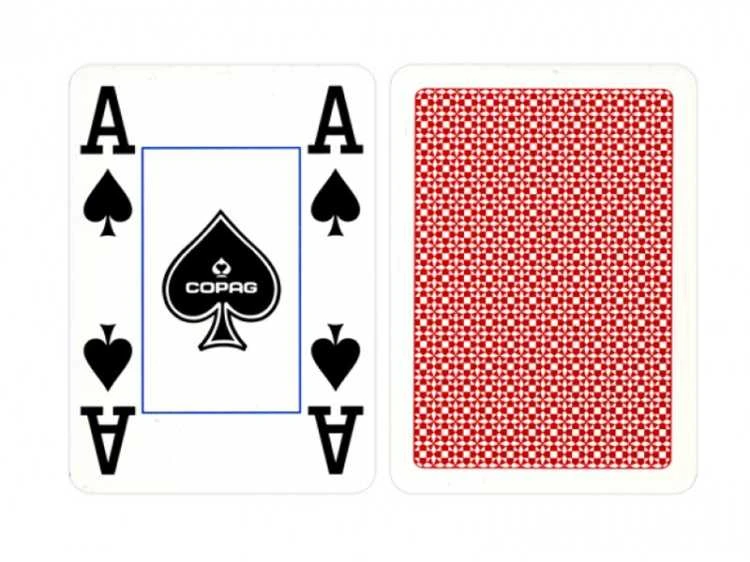 Copag 4 Corner Pokerio Kortos (Raudonos)