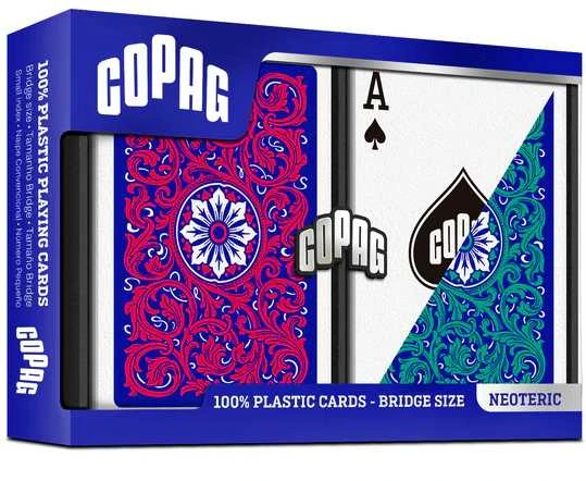 Copag Elite Bridge Regular Index Žaidimo Kortos Dviguba Kaladė (Raudonos Ir Žalios)