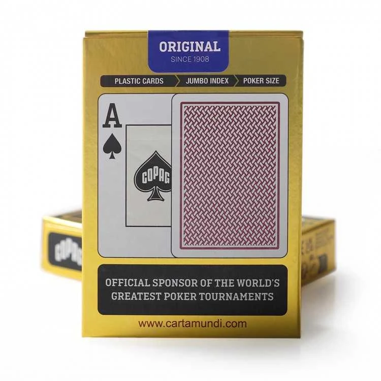 Copag Texas Holdem Pokerio Kortos (Raudonos)