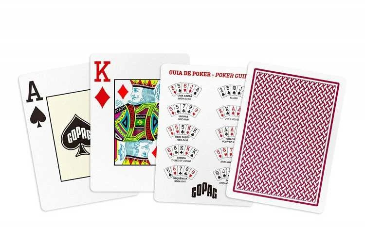 Copag Texas Holdem Pokerio Kortos (Raudonos)