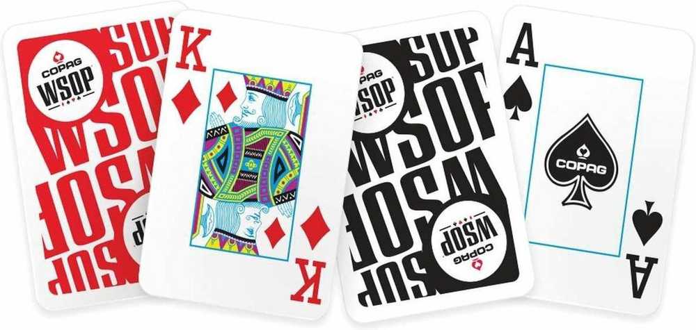 Copag Wsop Jumbo Index Double Plastic Žaidimo Kortos