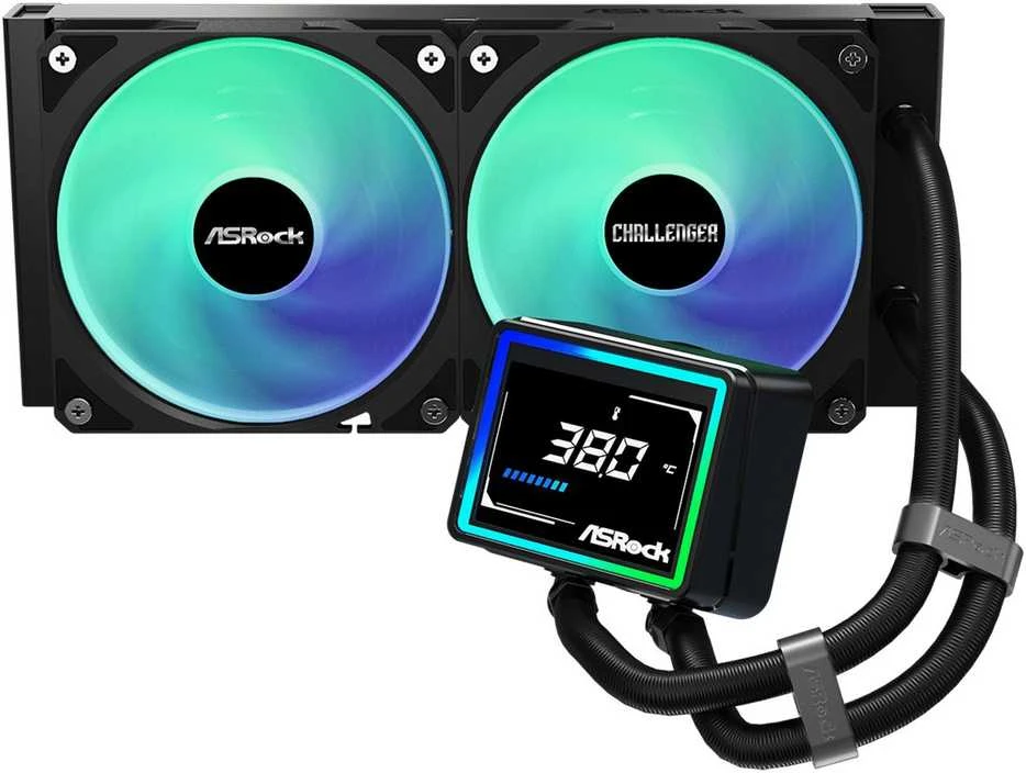 ASRock Challenger 240 su temperatūros rodymo ekranu
