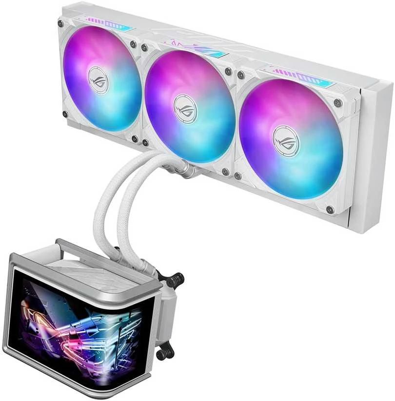 ASUS ROG Ryuo IV SLC 360 ARGB Baltas Edition procesorius „viskas viename“ skysčio aušintuvas 12 cm