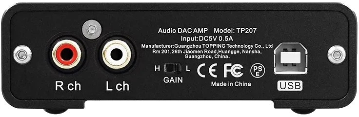 Topping DX1 II BK – kompaktiškas USB DAC ir ausinių stiprintuvas, juodas